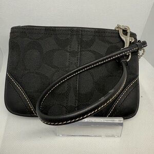 Coach Black Wristlet Clutch